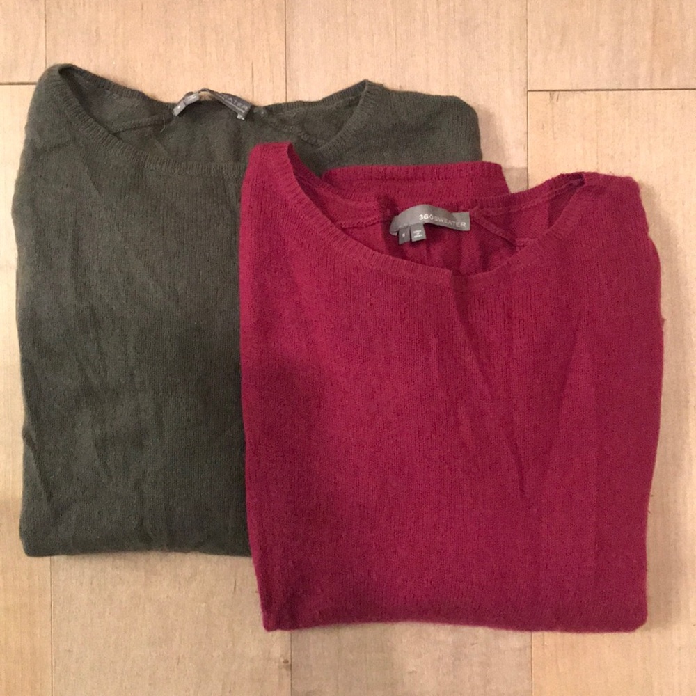 360 cashmere - fuschia & green grey